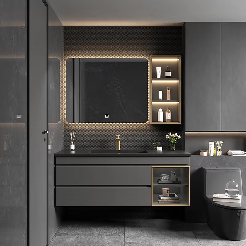 Klassischer nordischer Badezim – Home Bathroom Vanity Combo Bewertung und Preis