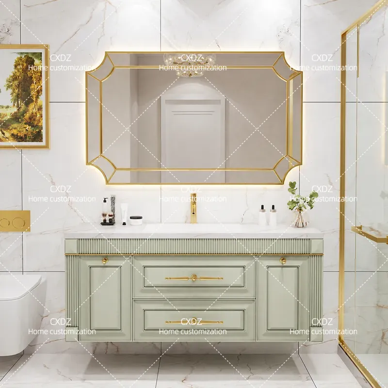 Amerikanische Eichenholz-Wasch – Home Bathroom Vanity Combo Bewertung und Preis